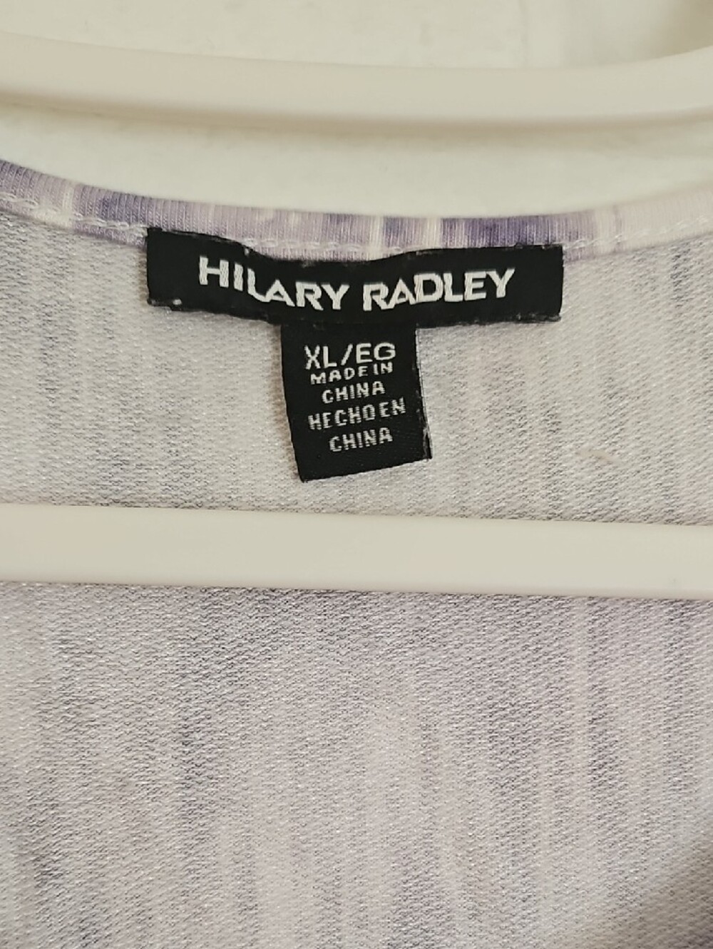 Hilary Radley Light Purple Patterned Dress - Picture 2 of 10